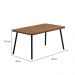 Mesa de Jantar 6 Lug Retangular 1,6m Stellar Carraro Nog Pre
