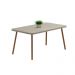 Mesa de Jantar 6 Lug Retangular 1,6m Stellar Carraro Pet Ros