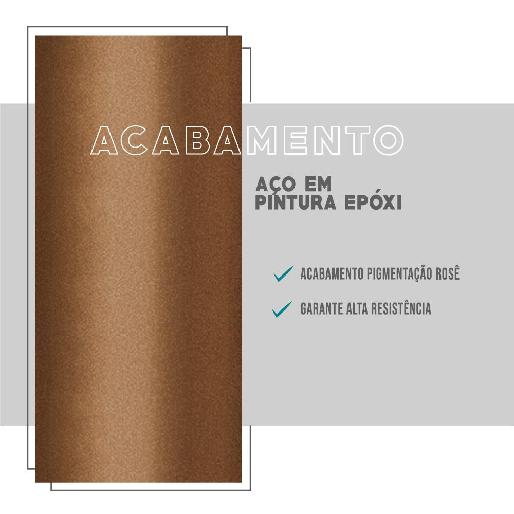 Mesa de Jantar 6 Lug Retangular 1,6m Stellar Carraro Pet Ros