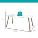 Mesa de Jantar 6 Lugares Retangular 1,59m 1601 Carraro Off White com Gelo