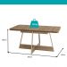 Mesa de Jantar 6 Lugares Retangular 1,60m 1592 Carraro Carvalho