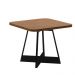 Mesa de Jantar Quadrada 90 cm Átria 1593 Carraro Nogal/Preto