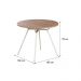 Mesa de Jantar Redonda 1m 1588 Carraro Freijó/Prata