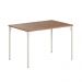 Mesa de Jantar Retangular 1,2m 1586 Carraro Freijó/Prata