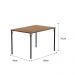 Mesa de Jantar Retangular 1,2m 1586 Carraro Freijó/Preto