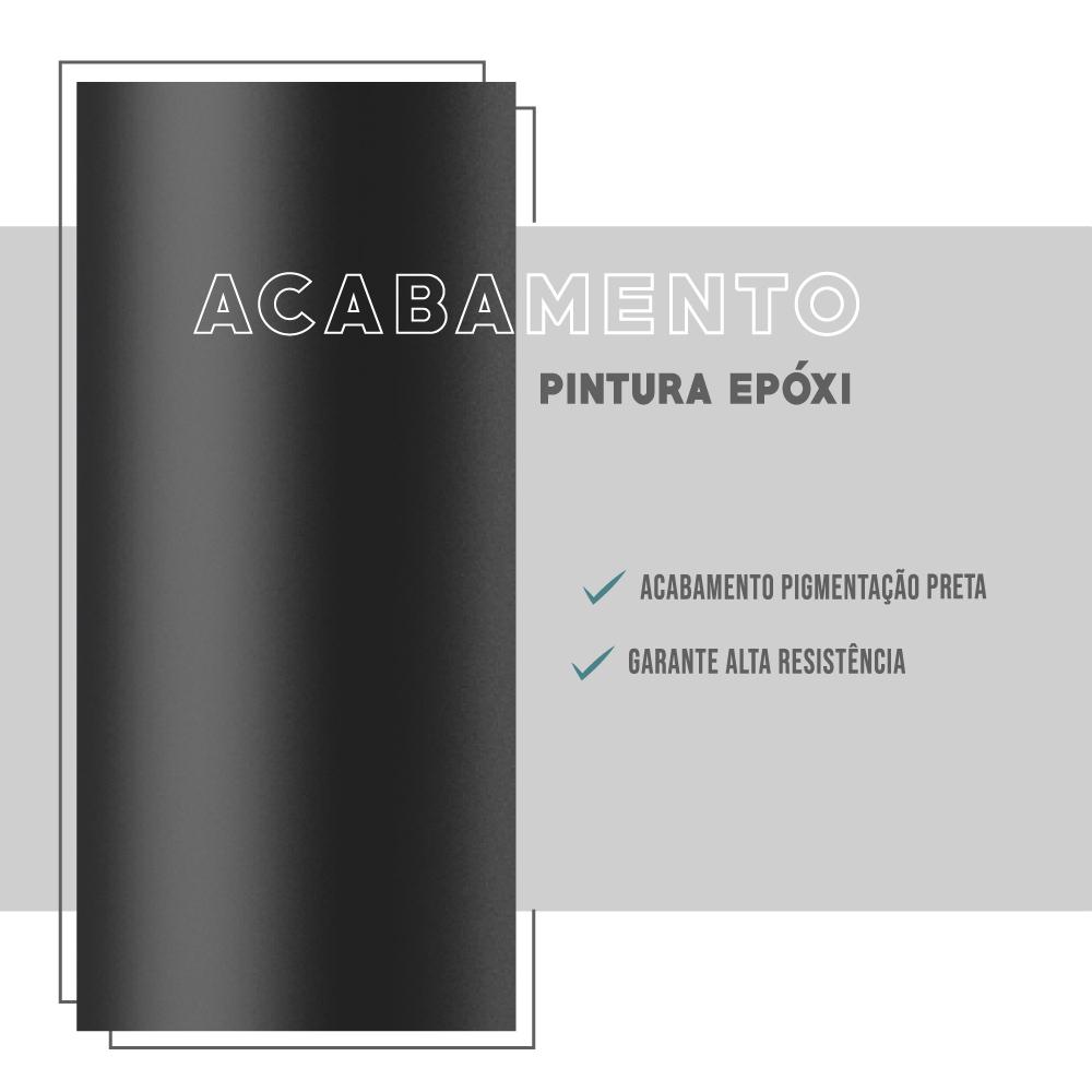 Mesa de Jantar Retangular 1,2m 1586 Carraro Freijó/Preto