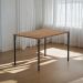 Mesa de Jantar Retangular 1,2m 1586 Carraro Freijó/Preto
