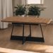 Mesa de Jantar Retangular 1,6 m Átria 1592 Carraro Nogal/Preto