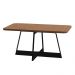 Mesa de Jantar Retangular 1,6 m Átria 1592 Carraro Nogal/Preto