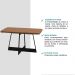 Mesa de Jantar Retangular 1,6 m Átria 1592 Carraro Nogal/Preto