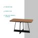 Mesa de Jantar Retangular 1,6 m Átria 1592 Carraro Nogal/Preto