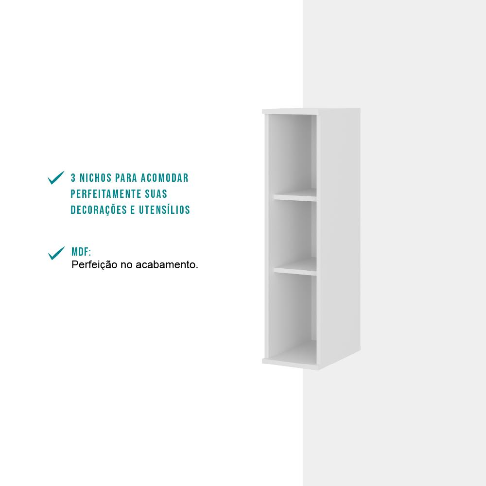 Nicho Aéreo MDF Branco 20cm Carraro