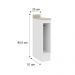 Nicho Toalheiro Milla MDF Branco 20cm Carraro
