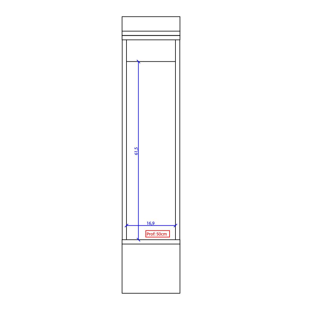 Nicho Toalheiro Milla MDF Branco 20cm Carraro