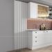 Painel Ripado Milla Branco MDF 230cm Carraro