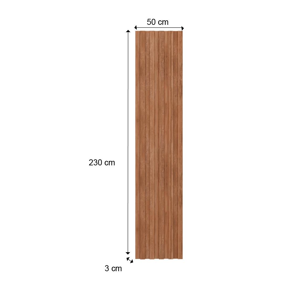 Painel Ripado Milla Nogal 230cm Carraro