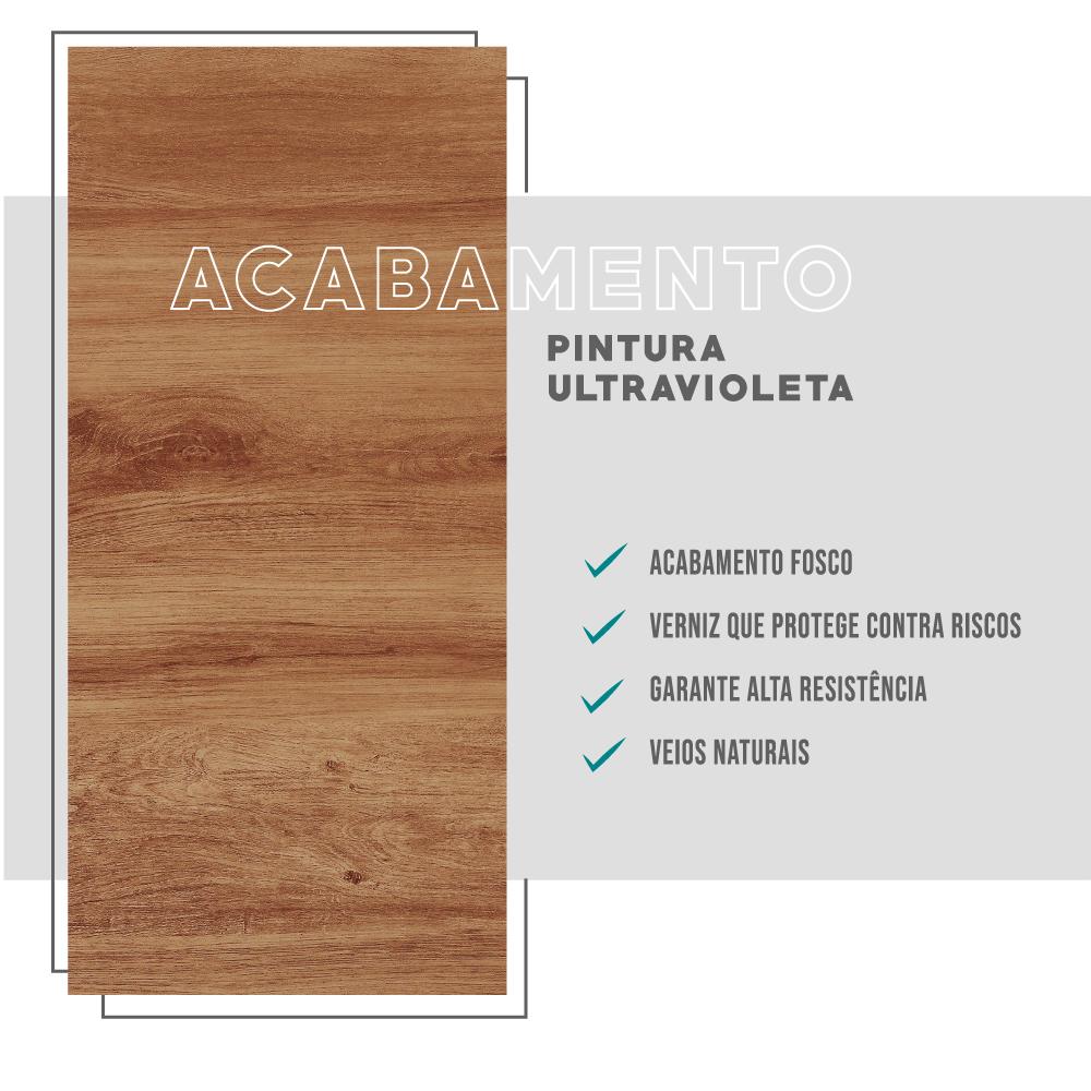 Painel Ripado Milla Nogal 80cm Carraro