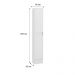 Paneleiro 2 Portas Milla MDF Branco 40cm Carraro