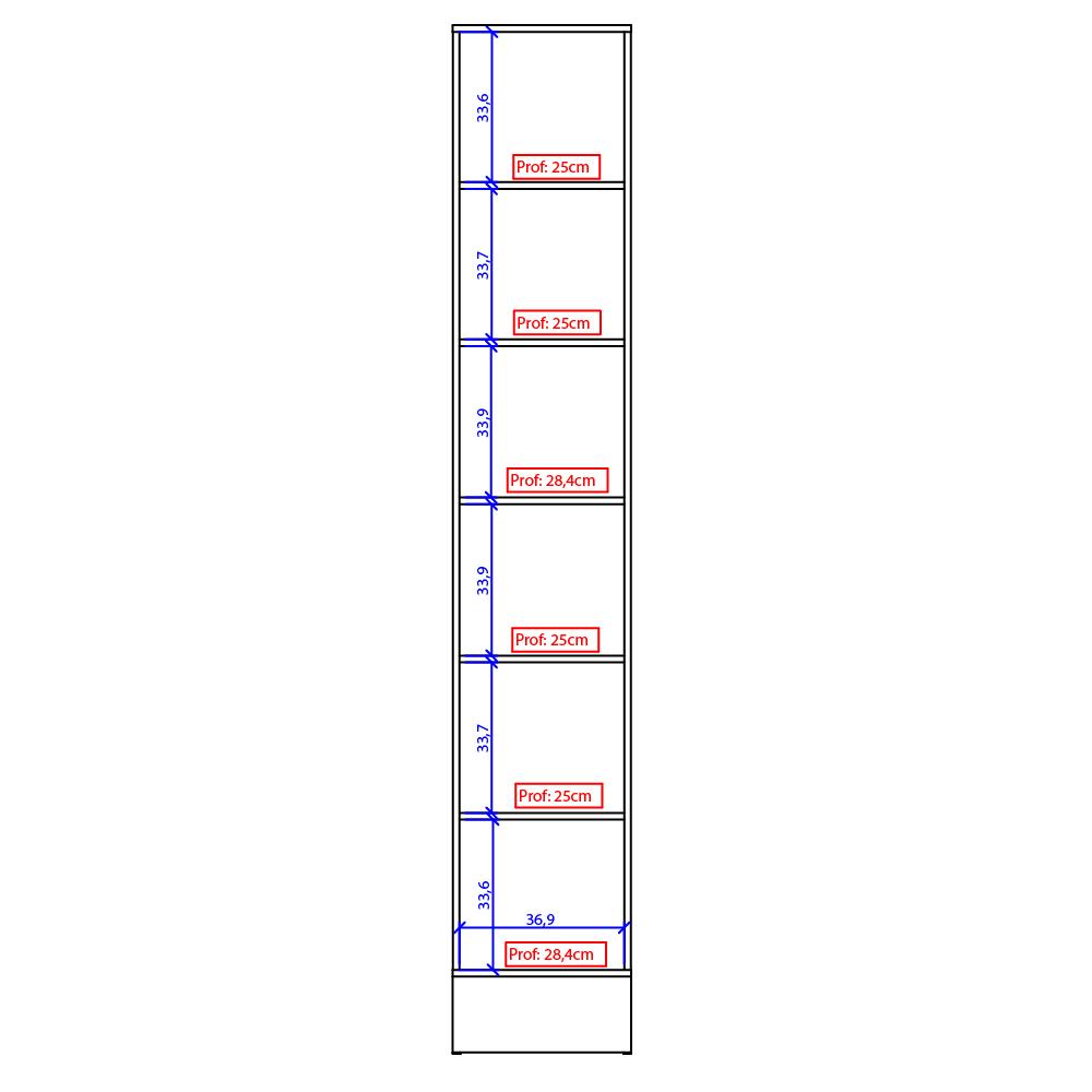 Paneleiro 2 Portas Milla MDF Branco 40cm Carraro
