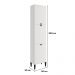 Paneleiro 3 Portas 5 Prateleiras Lótus Carraro Branco