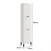 Paneleiro Miami 3 Portas 5 Prateleiras Carraro Branco