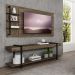 Rack c/ Painel para Tv até 50' Ohio Carraro - Legno/Preto