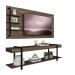 Rack c/ Painel para Tv até 50' Ohio Carraro - Legno/Preto
