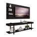 Rack c/ Painel para Tv até 50' Ohio Carraro - Preto/Preto