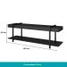 Rack c/ Painel para Tv até 50' Ohio Carraro - Preto/Preto