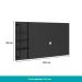 Rack c/ Painel para Tv até 50' Ohio Carraro - Preto/Preto