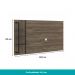 Rack c/ Painel para Tv até 50' Ohio Carraro Legno/Preto