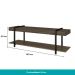 Rack c/ Painel para Tv até 50' Ohio Carraro Legno/Preto