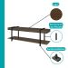 Rack c/ Painel para Tv até 50' Ohio Carraro Legno/Preto