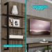 Rack c/ Painel para Tv até 50' Ohio Carraro Legno/Preto