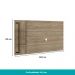 Rack c/ Painel para Tv até 50' Ohio Carraro Noce/ Ouro Velho