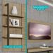 Rack c/ Painel para Tv até 50' Ohio Carraro Noce/ Ouro Velho