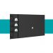 Rack c/ Painel para Tv até 50' Ohio Carraro Preto