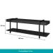 Rack c/ Painel para Tv até 50' Ohio Carraro Preto