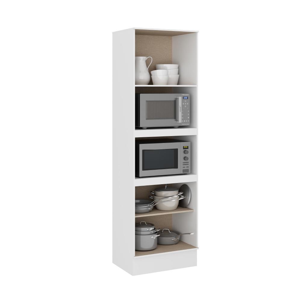Torre Quente 2 Fornos Milla Branco MDF 70cm Carraro