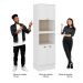 Torre Quente 2 Fornos Milla Branco MDF 70cm Carraro