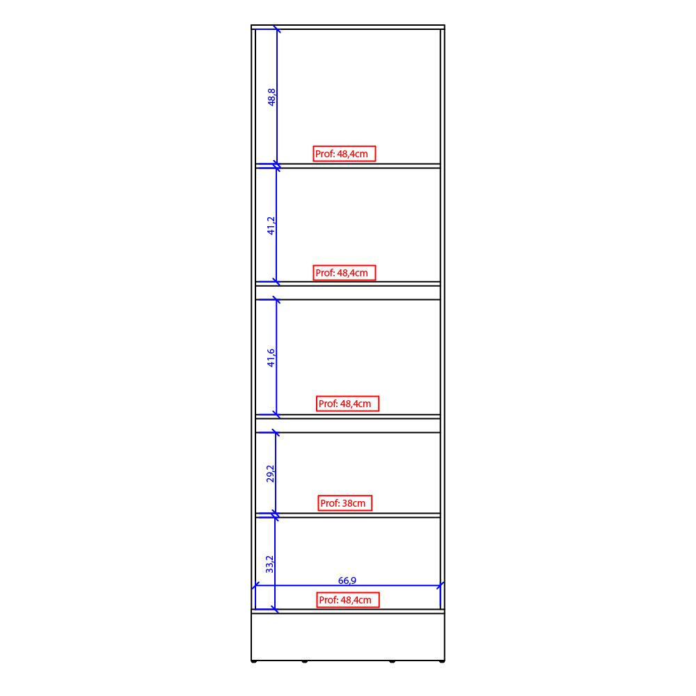 Torre Quente 2 Fornos Milla Nog/Cinza 70cm Carraro