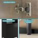 Torre Quente Miami para 1 Forno 1 Microondas 3 Portas Carraro Preto Touch