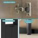 Torre Quente Miami para 1 Forno 4 Portas Carraro Preto Touch