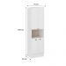 Torre Quente Milla Branco MDF 70cm Carraro