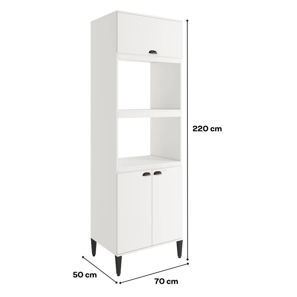 Torre Quente para 2 Fornos 3 Portas Lótus Carraro Branco