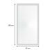 Espelho 58x108 Moldura 4cm Reta Branca