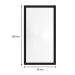 Espelho 58x108 Moldura 4cm Reta Preta
