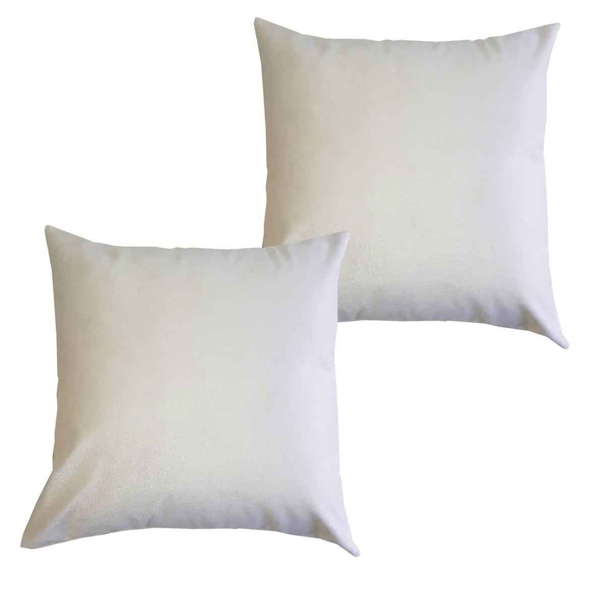 Kit 2 Capas Para Almofada 45 cm x 45 cm Suede Bege