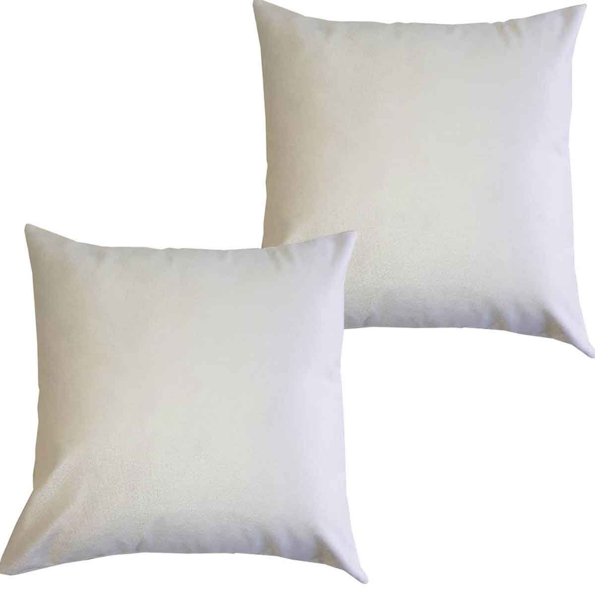 Kit 2 Capas Para Almofada 45 cm x 45 cm Suede Bege