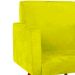 Kit 2 Poltronas Decorativas Nina Pé Palito Suede Amarelo